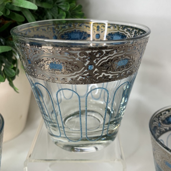 Set of 5 vintage / MCM CULVER SORRENTO silver filigree with turquoise - Picture 2 of 7